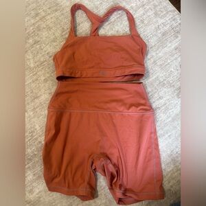 Set active matching set top size small shorts size medium